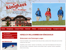 Tablet Screenshot of koenighaus.at